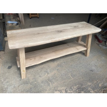 Waschtisch aus Eiche im Landhausstil in Rohholzoptik 150x50x75 cm